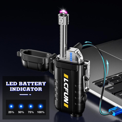 USB Rechargeable Electric Lighter with Retractable Neck Windproof  Waterpro 1
