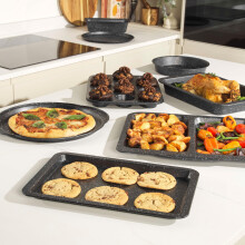 Salter Megastone Baking Tray Set Set of 2 NonStick Oven Sheet Lightweight