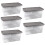 Strata Strata 5 x 80 Litres Curve Plastic Stackable Storage Box & Lid with 2