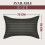 Moonlight Bedding Pillow Cases 4 pack  Olive Green Stripe 50x75cm Luxury Pi 5
