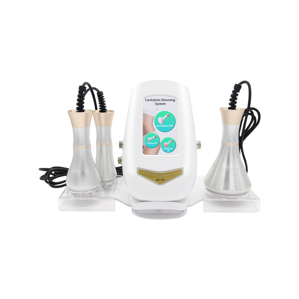Stoyotu (White) Latest 80K Radio-Frequency Ultrasonic Cavitation Cellulite Burning Red Light Fat Reduction Firming Skin Beauty Instrument