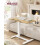 VASAGLE VASAGLE Side Table Overbed Table with Wheels Small Standing Desk 80 x 45 cm 2
