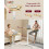 VASAGLE VASAGLE Side Table Overbed Table with Wheels Small Standing Desk 80 x 45 cm 3