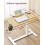 VASAGLE VASAGLE Side Table Overbed Table with Wheels Small Standing Desk 80 x 45 cm 5