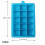 2 Packs Silicone Ice Cube Tray EasyRelease Ice Cube Moulds 15 Ice Cubs Per 2