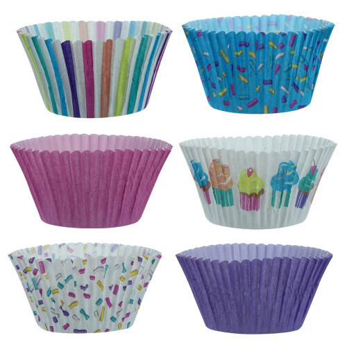 Baked with Love Pastel Cupcake Cases 50mm Baking Cups Multicoloured Greasep 2