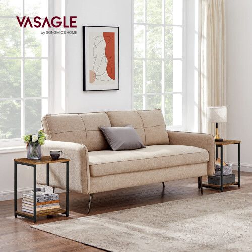 VASAGLE VASAGLE Set of 2 Side Tables - 2-Tier Sofa Side Tables 1