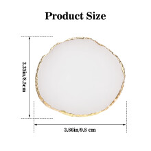 Ouligay Resin Nail Art Palette Gold Nail Colour Display Nail Polish Color M