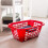 Addis Addis 508071 40 Litre Rectangular Laundry Basket Roasted Red 3
