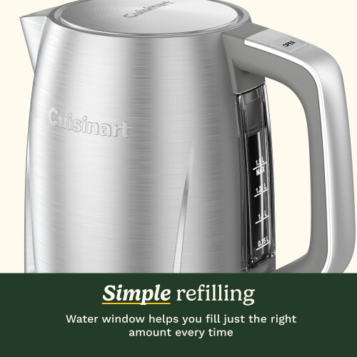 Cuisinart Cuisinart Core Collection Kettle  15L DoubleWalled  BPAFree  Rapid Boil  St 2