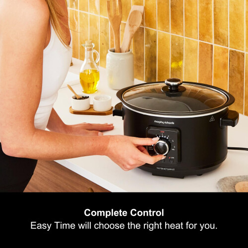 Morphy Richards Morphy Richards 35L Easy Time Slow Cooker Automatic Heat Settings Keep Warm 2