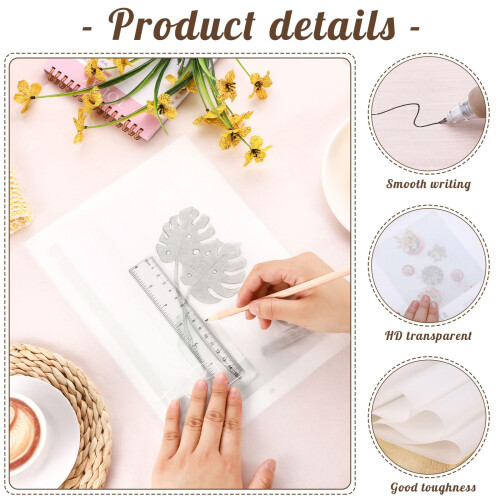 Tracing Paper Roll 59cm x 28m - White Translucent Trace Paper for Draw 2