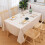 smiry Rectangular Table Cloth Wipe Clean 140x300 cm Wipeable Water Resistan 2
