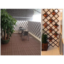 barrière de sécurité pliable pour support à fleurs, en métal pliable