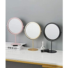 (Lot de 2) Miroir rond rotatif en métal