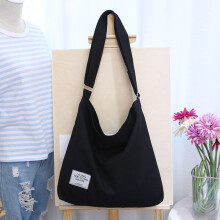(2er-Pack) Große Retro-Schultertasche aus Canvas für Damen