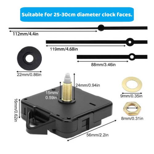 Oryzium 1Set Clock Mechanisms Battery Powered 2