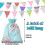 Orifinter 45.9ft Fabric Bunting - 46 Flags Vintage Bunting Banner + Dr 2