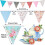 Orifinter 45.9ft Fabric Bunting - 46 Flags Vintage Bunting Banner + Dr 3