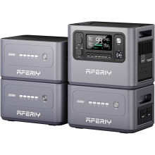 AFERIY P280 8192Wh Portable Power Station,with 3 Extra Battery,2800W Expandable Capacity LiFePO4 Battery Backup