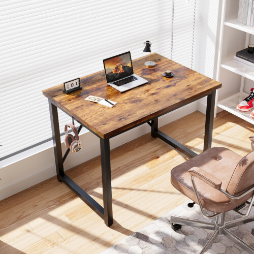 Devoko Desk Home Office desk Study Writing Computer Desks Laptop Table for 2