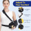 Abducted Shoulder Sling Immobilizer, Padded Rotator Cuff Support Brace with Removable Abduction Pillow and Exercise 1