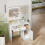Hzuaneri Dressing Table with Mirror and LED Light Vanity Table Makeup Vanit 2
