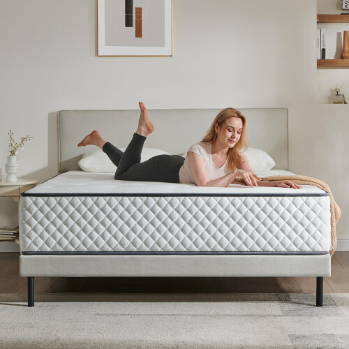 Sleremind Double Mattress - 7-Zone Hybrid Pocket Spring Medium-Firm Be 2