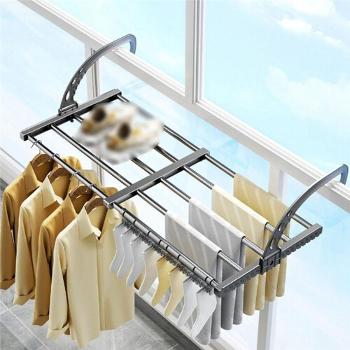 Extendable Radiator Clothes Airer Retractable Foldable Clothes Hanging Rack Laundry Drying Rack for Bathroom 2