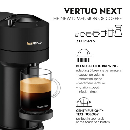 Nespresso Nespresso Vertuo Next ENV120BM Capsule Coffee Machine SingleServe Pod Coffe 1
