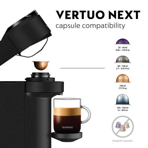 Nespresso Nespresso Vertuo Next ENV120BM Capsule Coffee Machine SingleServe Pod Coffe 2