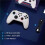 Wireless Gamepad for  2 NS/PC/Android/IOS,Hall Effect Trigger Gaming Controller with Six Axis Motion Sensing White 4