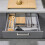 Drawer Divider Adjustable Length From Kitchen Storage, Organiser, Plastic, Clear,6pcs 3