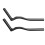 Lightweight carbon fiber bicycle handlebar for fixed gear bikes 1
