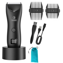 (black) Intimate pubic hair removal for men Electric groin trimmer