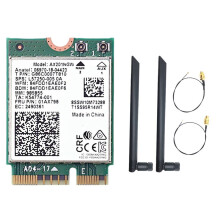 AX201NGW Tarjeta WiFi con Antena Dual 2.4 Ghz+5Ghz WiFi 6 3000Mbps M.2 CNVio2 5.1 Adaptador WiFi para Win10