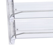 Soporte ajustable para latas de bebidas de 355-590 ml para refrigerador, color blanco.