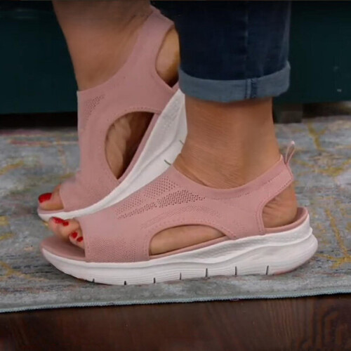 37 Scarpe estive rosa da donna 2025 con plateau e rete