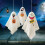 Halloweenversieringen: Spookjes, 3 stuks. 1