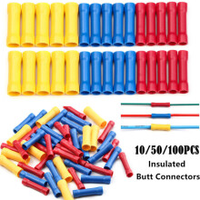 10/50/100pcs Assorted Insulated Crimp Terminals Electrical Wire Cable