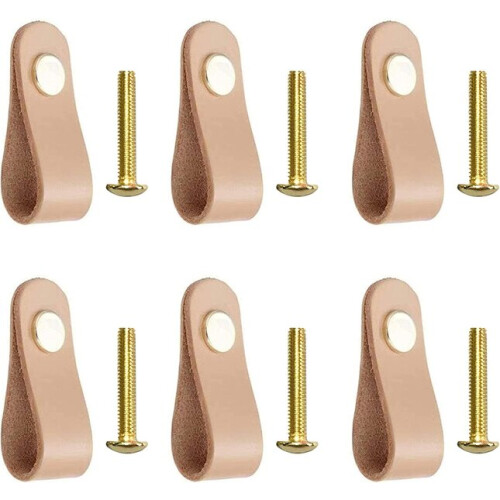 (Lot de 2) poignées de porte en cuir PU Odin