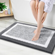 (2er-Pack) Omo Mikrofaser-Badematte 30x20, extra weich und