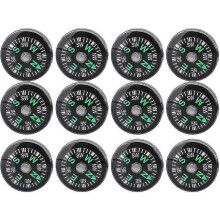 mini compass 12 parts pocket compass stability portable lightweight