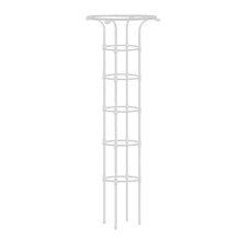 Portaombrelli bianco a cerchio singolo, diametro 28 cm, altezza 185 cm.