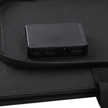 60W portable solar panel, 18V DC output, foldable mon