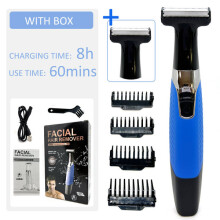 (with box-blue set) Pubic hair removal in intimate areas