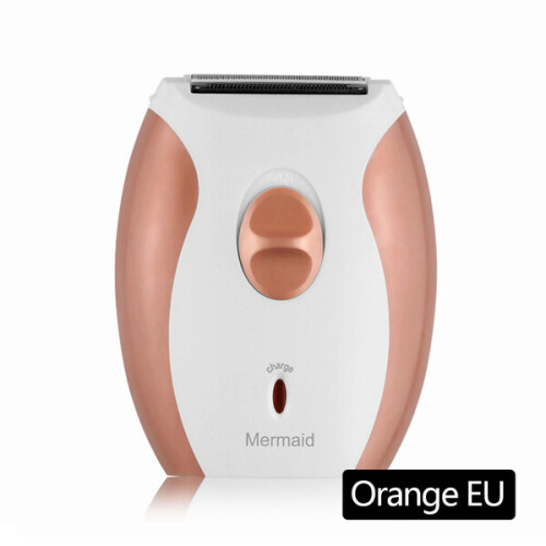 (Naranja UE) Depiladora recargable para mujer