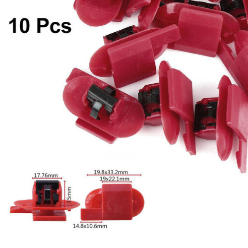 10 rivets en plastique pour fixation d'aile de pare-chocs