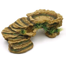 Plateforme pour tortues, plateforme pour reptiles, terrarium rocheux, cachette en résine