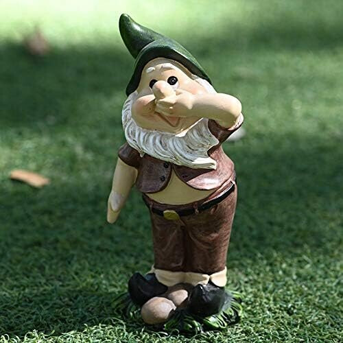 Tuinbeeld – Grappige schurk – Decoratief harsbeeld – St.